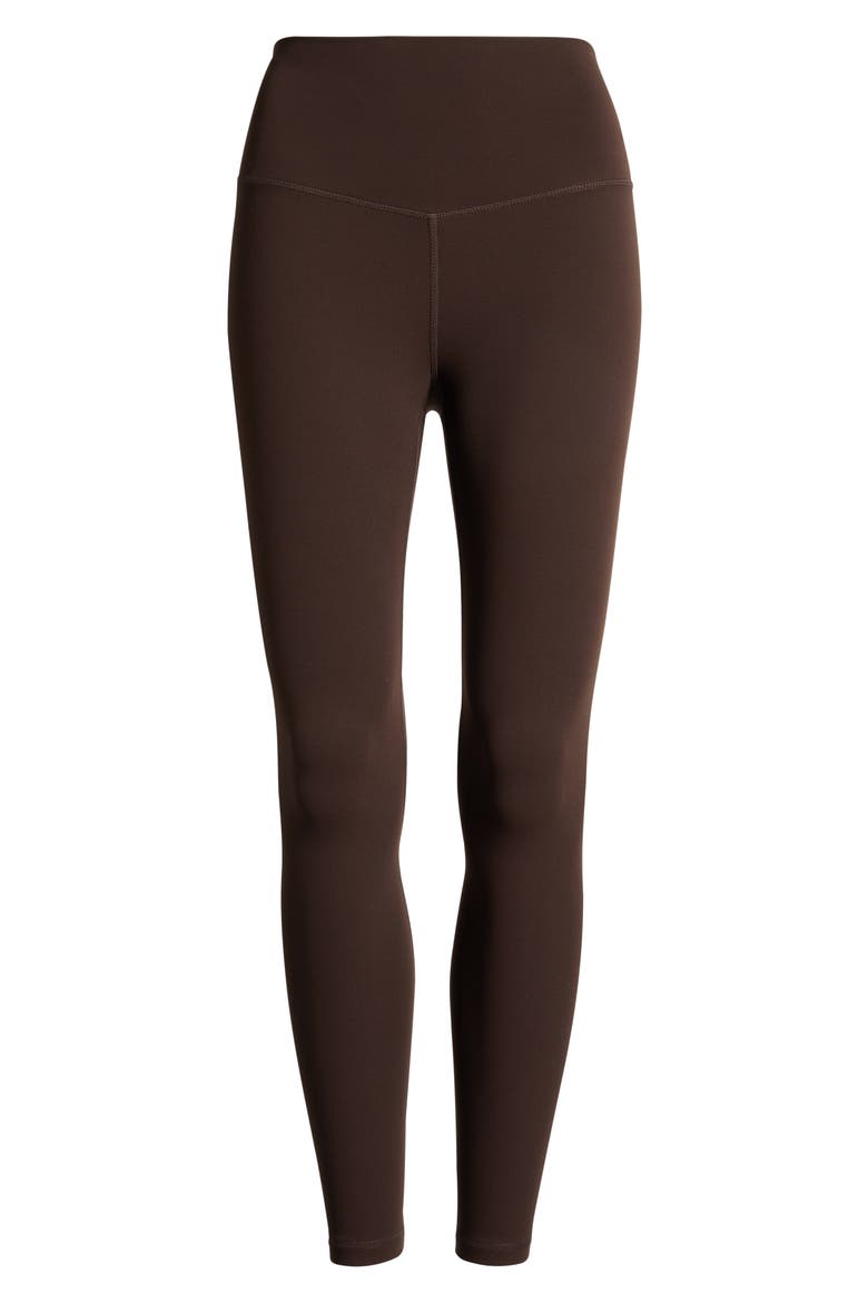 Studio Luxe High Waist 7/8 Leggings, Alternate, color, BROWN MOLE