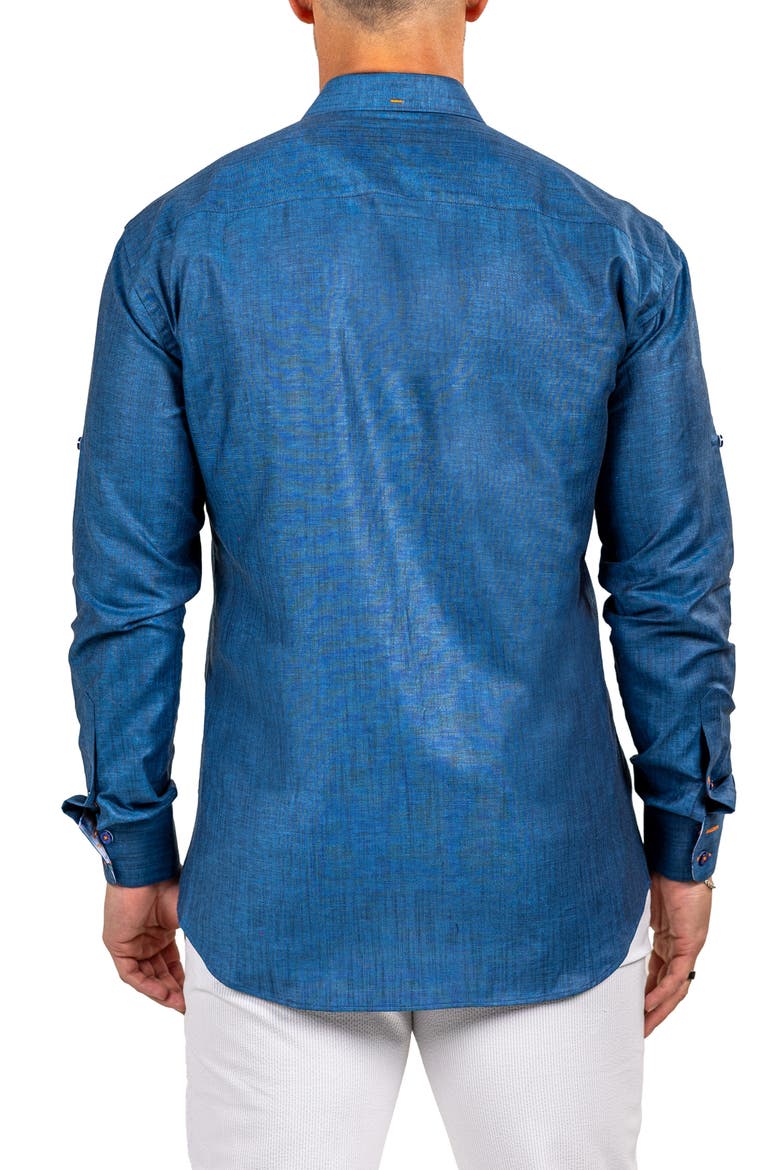 Eins Marthy Contemporary Fit Button-Up Shirt, Alternate, color, BLUE