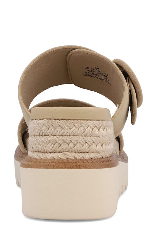Mia Orla Platform Wedge Sandal In Sand