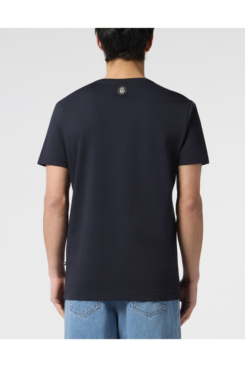 Round-Neck T-Shirt Men, Alternate, color, navy