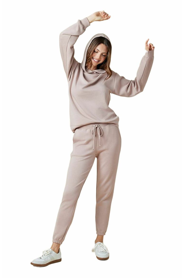 Athleisure DreamTech Oversize Hoodie Lounge Set, Main, color, Coco
