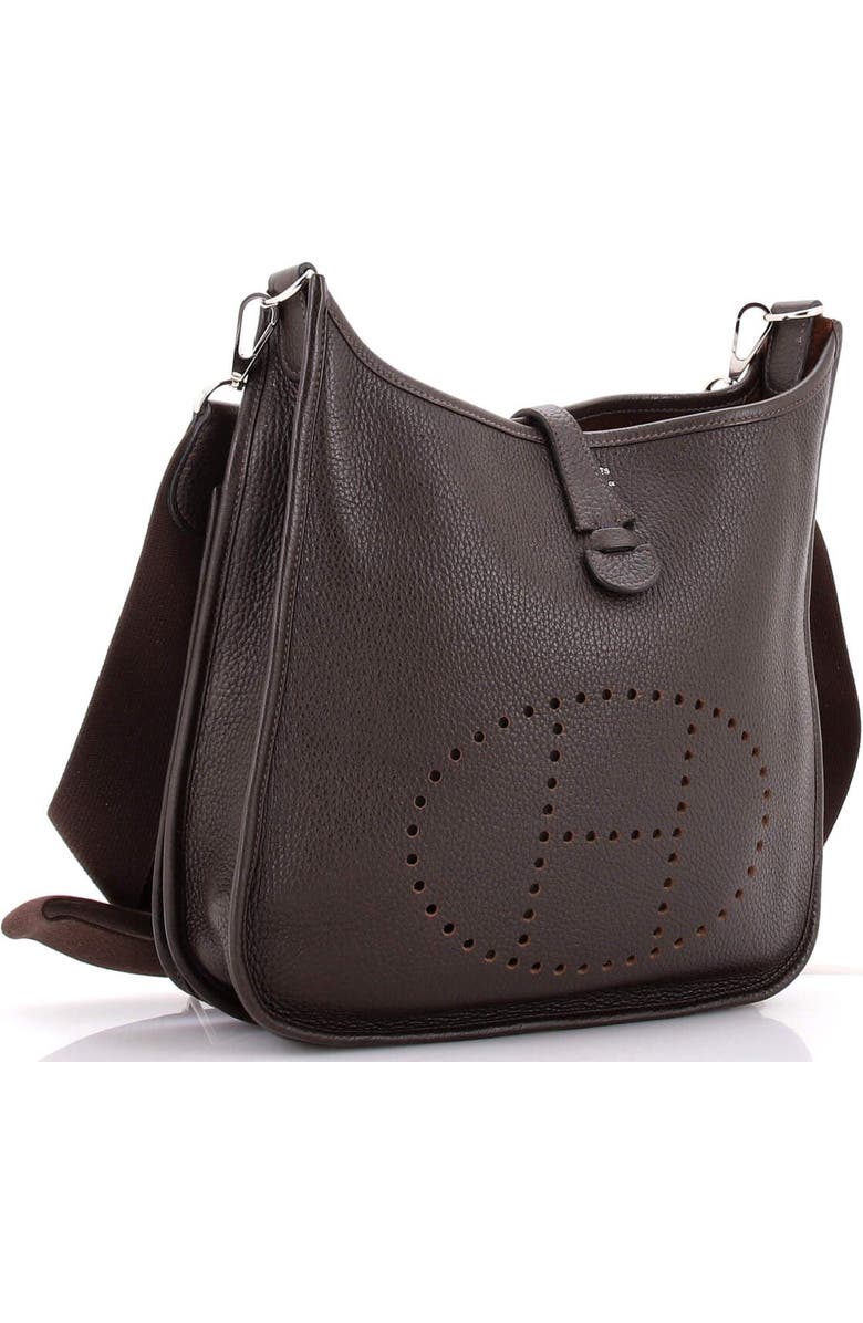 Pre-Owned Hermes Evelyne Bag Gen III Clemence PM, Alternate, color, Ebene