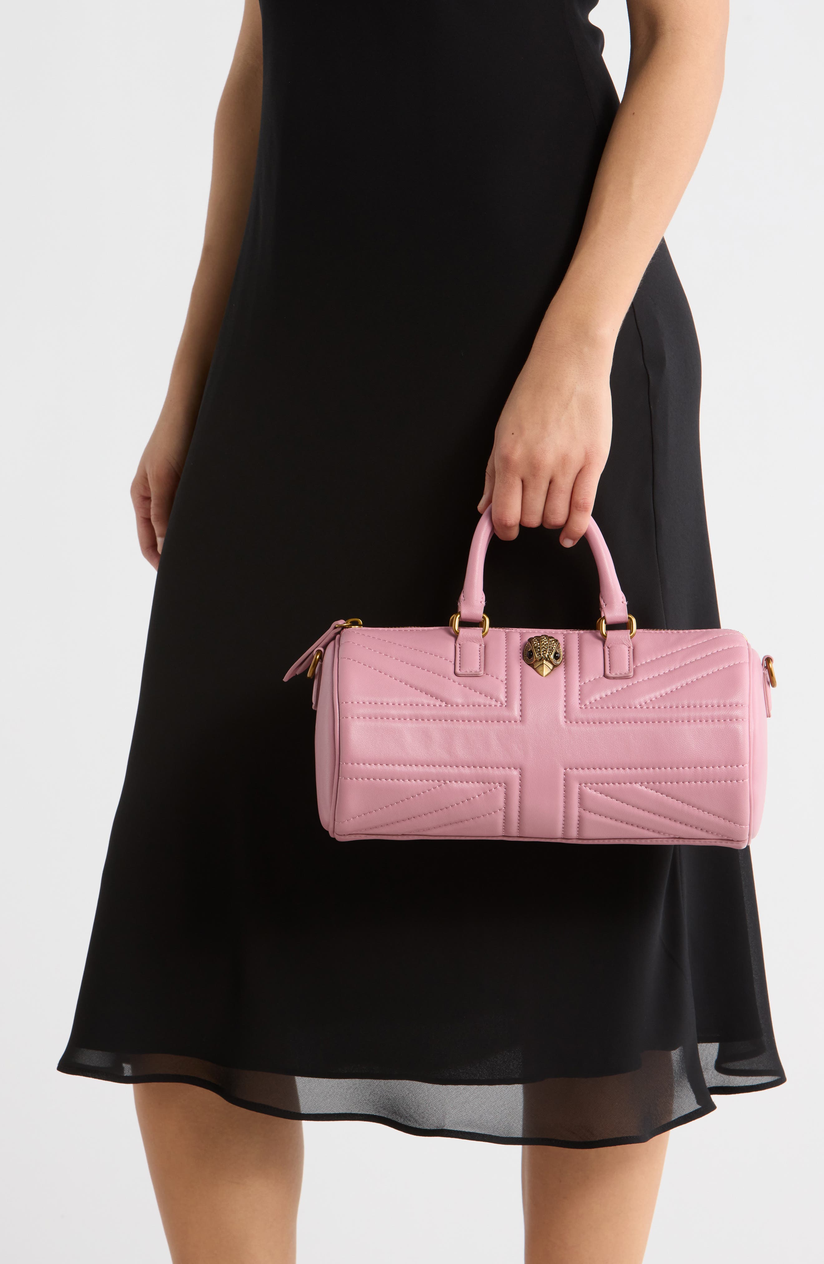 Kurt Geiger London Kensington UJ Barrel Bag, Alternate, color, Pink