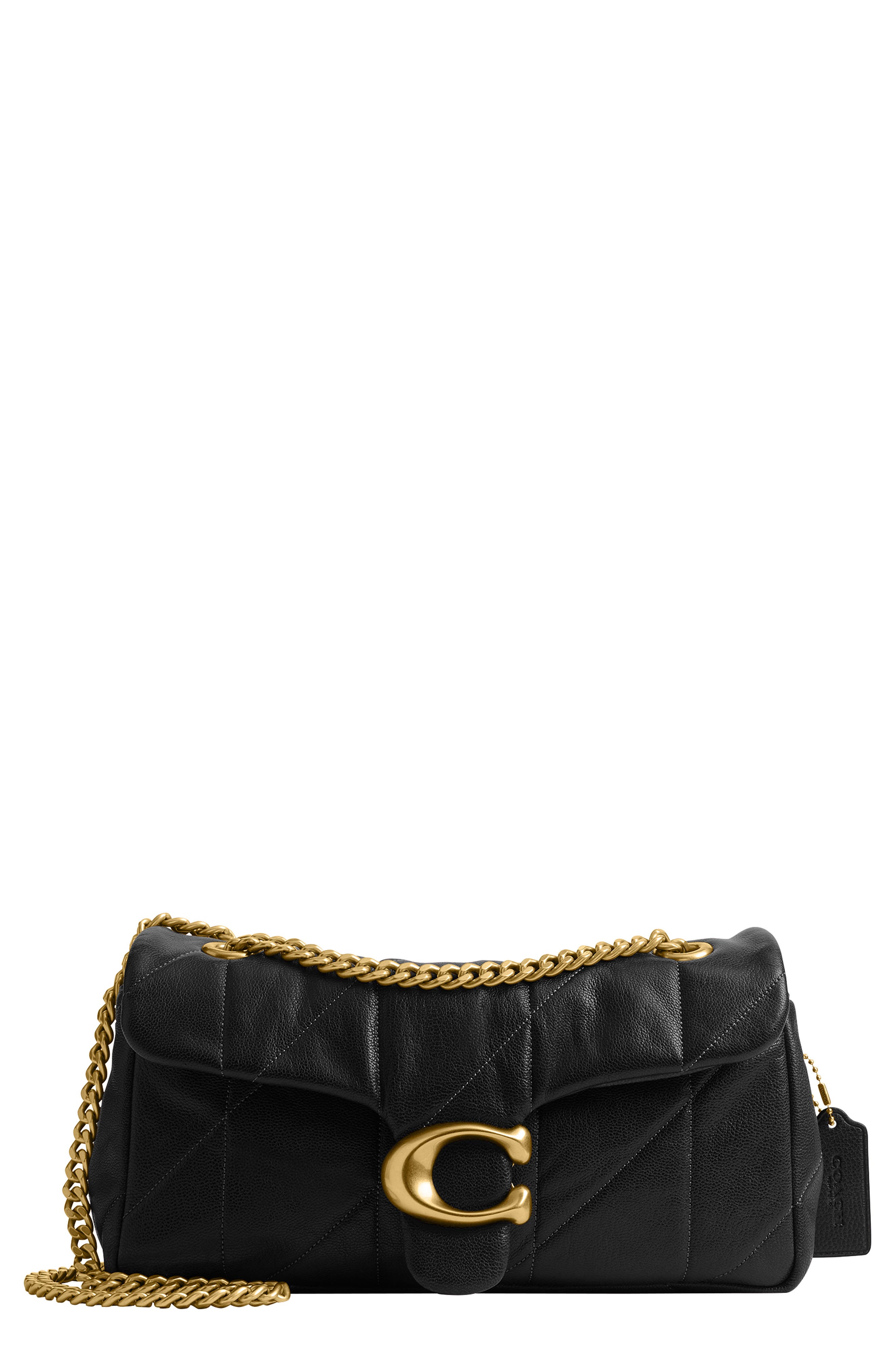 COACH Tabby 26 Soft Quilted Shoulder Bag, Main, color, Black