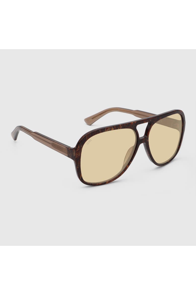 Copenhagen Aviator Sunglasses, Alternate, color, Demi/Yellow