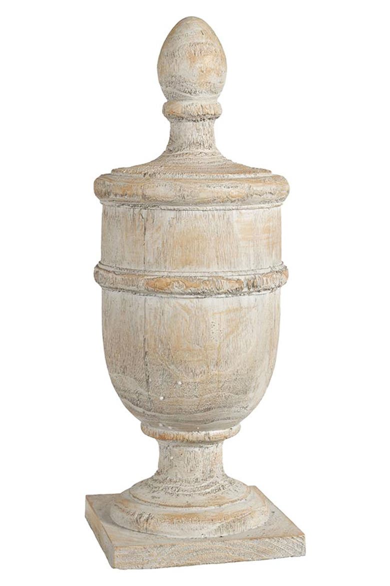 Chester Finial Decorate Tabletop Accent Decor, Main, color, CREAM