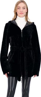 GORSKI Reversible Textured Genuine Shearling Parka
