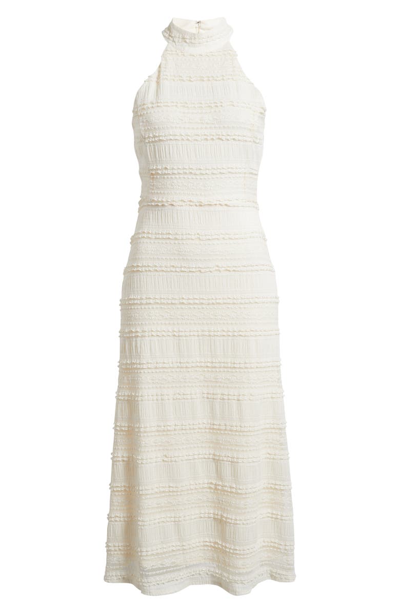 Anne Klein Lace Shirred Sleeveless Midi Dress, Alternate, color, 