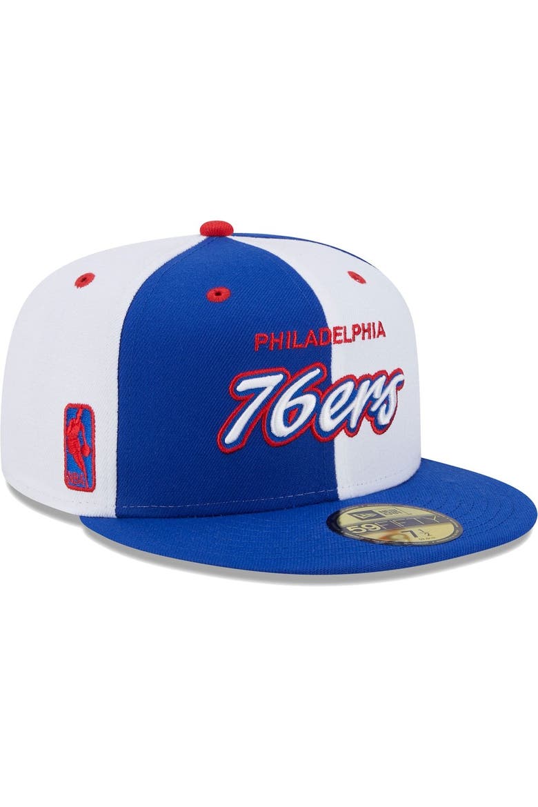 Men's New Era Royal/White Philadelphia 76ers Griswold 59FIFTY Fitted Hat, Main, color, Royal