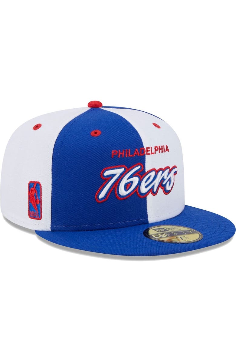 New Era Men's New Era Royal/White Philadelphia 76ers Griswold 59FIFTY Fitted Hat, Main, color, 