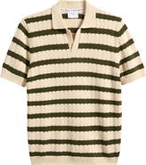 Percival Stine Stripe Polo Sweater