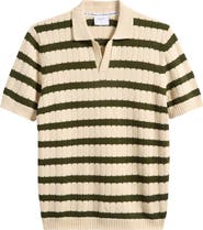 Percival Stine Stripe Polo Sweater