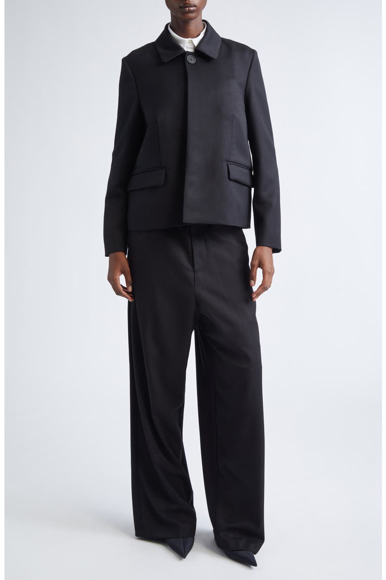Boxy Wool Crop Jacket, Alternate, color, BLACK