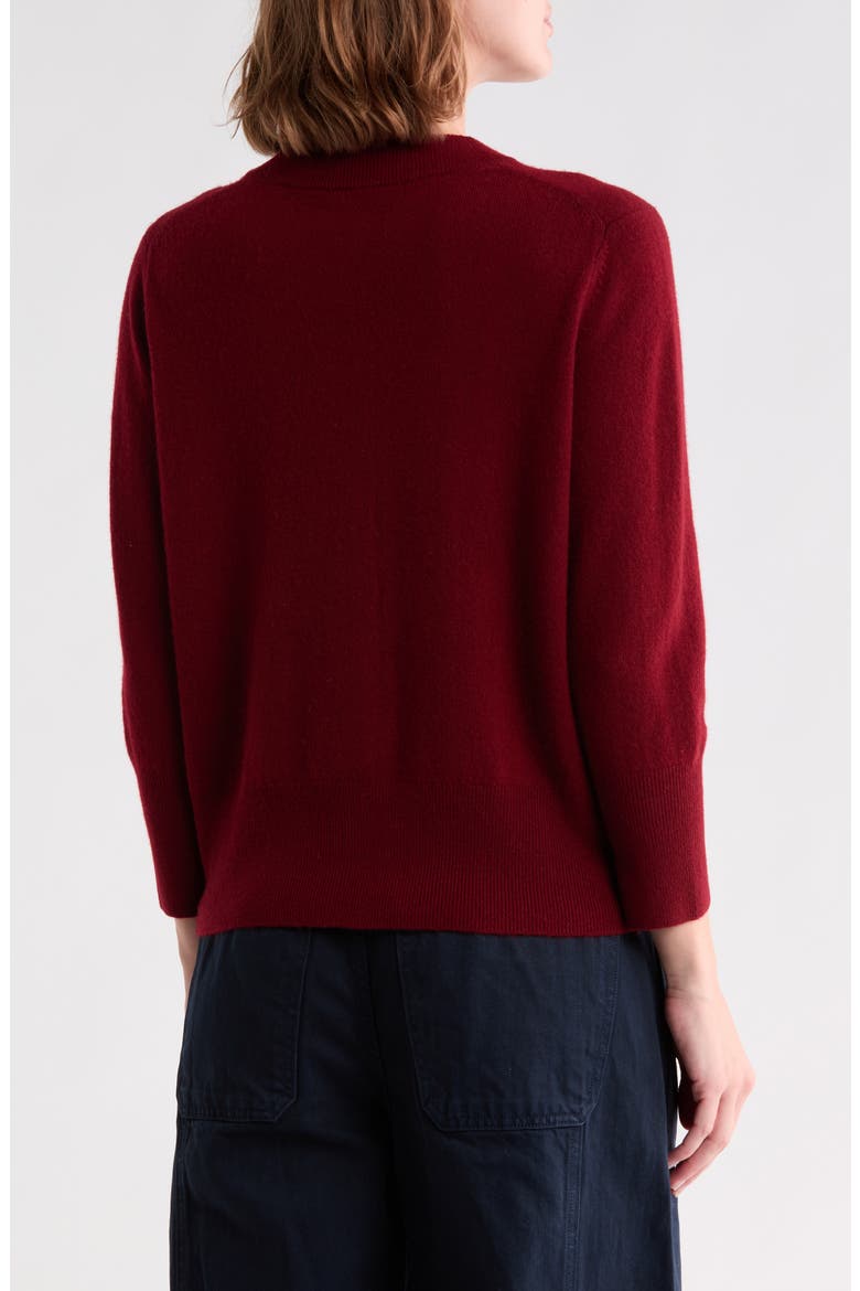 Wool Blend Shrunken Cardigan, Alternate, color, ROSE WINE
