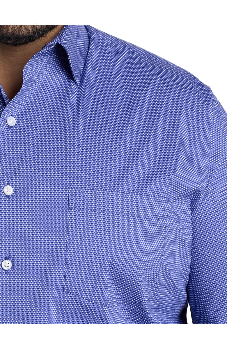Synrgy by DXL Micro Patterned Dress Shirt, Alternate, color, Blue