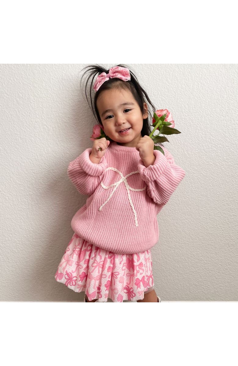Sweet Wink Bow Yarn Knit Sweater, Alternate, color, 