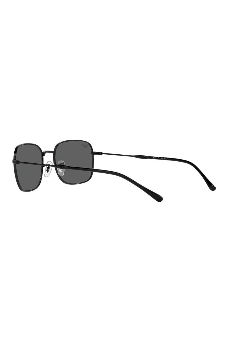 57mm Pillow Sunglasses, Alternate, color, BLACK