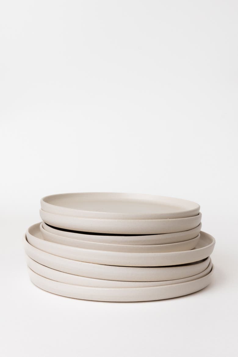Essential Salad Plate, Set of Four, Alternate, color, Neutral