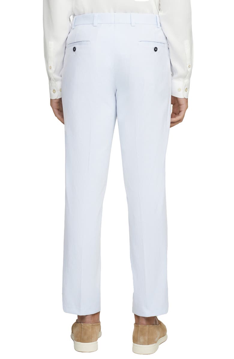 Jack Victor Sage Pinstripe Five-Pocket Stretch Pants, Alternate, color, Light Blue