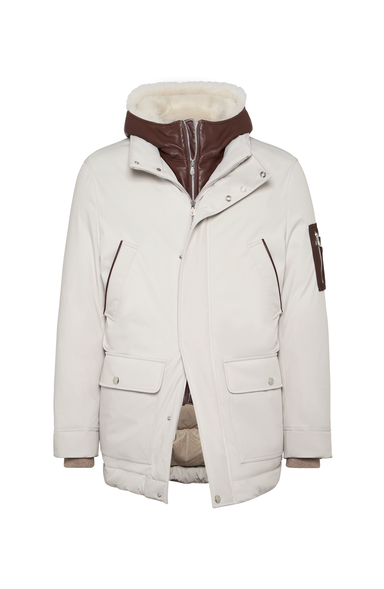 Brunello Cucinelli Parka with padding, Main, color, Ivory