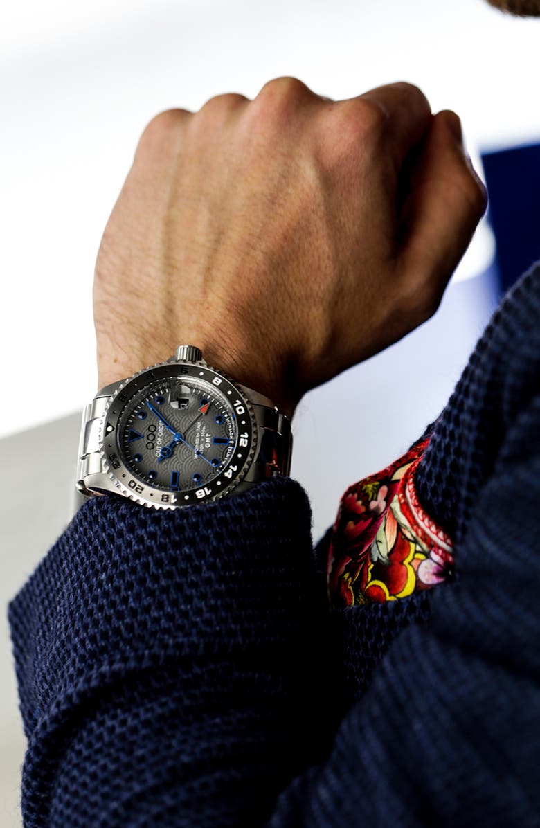 OUT OF ORDER GMT Tokyo Shibuya Bracelet Watch, 44mm, Alternate, color,