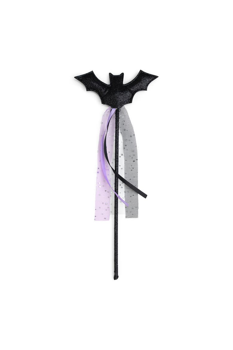 Bat Halloween Wand, Main, color, Black