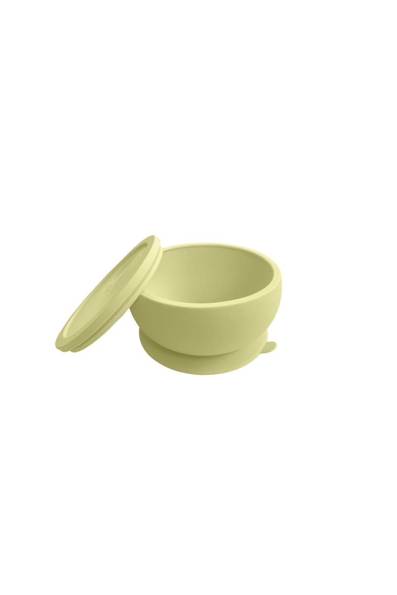 Octopod® Silicone Baby Suction Bowl - Lid, Alternate, color, Pastel Yellow