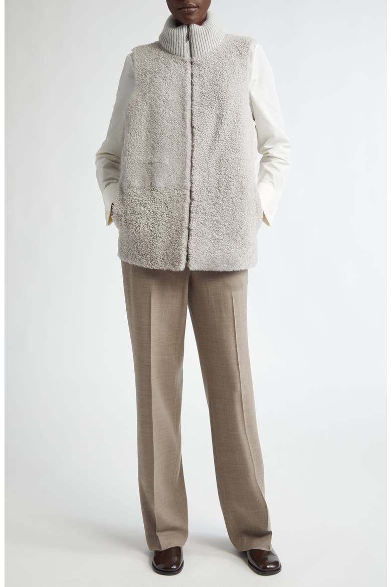 Plissé Velvet Button-Up Shirt, Alternate, color, NATURAL