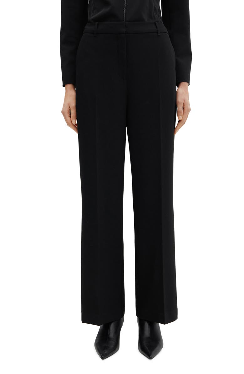 MANGO Wide Leg Flat Front Pants, Main, color,