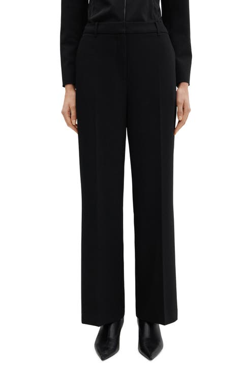 Wide Leg Flat Front Pants