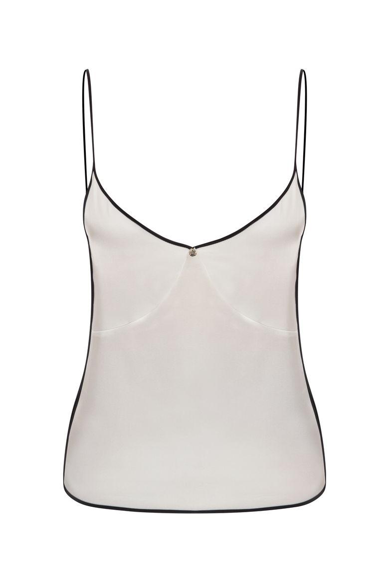 Silk Bridal Camisole Short Set, Alternate, color, White