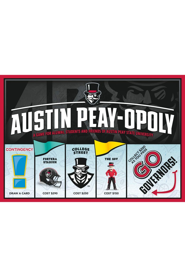 University Austin Peayopoly Monopoly Board Game, Main, color, Multicolored