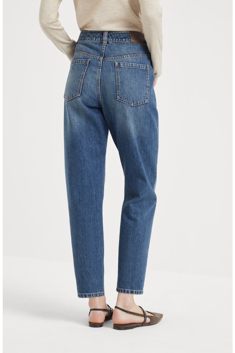 Denim Baggy trousers, Alternate, color, Dark Denim