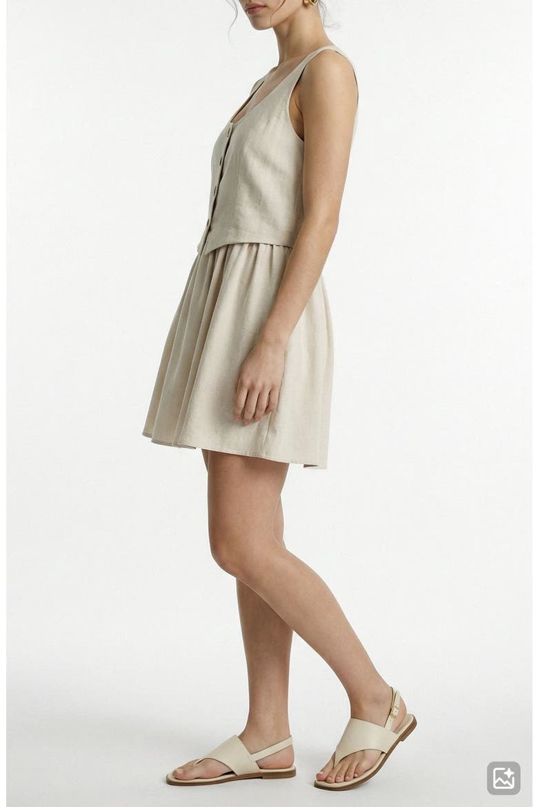 Sisse Sleeveless Dress, Alternate, color, OATMEAL DETAIL MELANGE