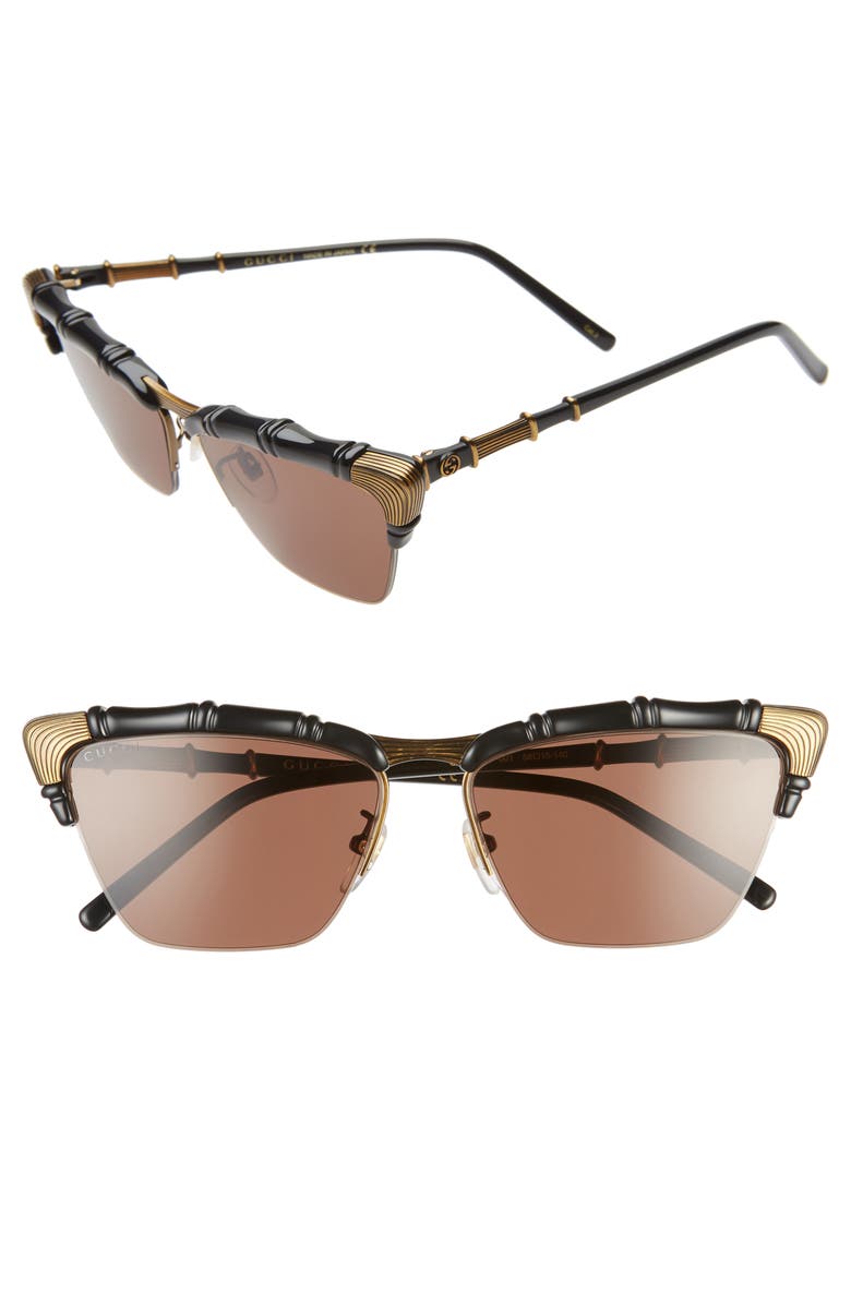 Gucci 58mm Cat Eye Sunglasses, Main, color, 