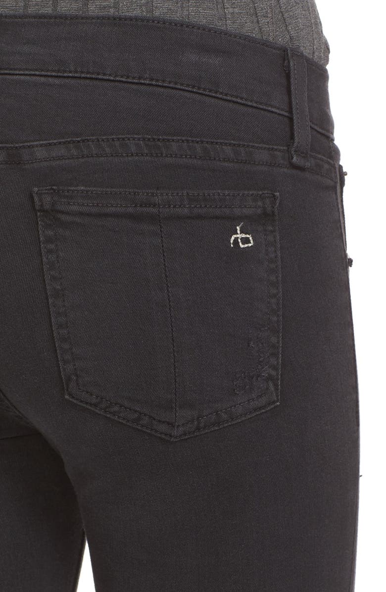 rag & bone/JEAN Ripped Denim Leggings, Alternate, color,