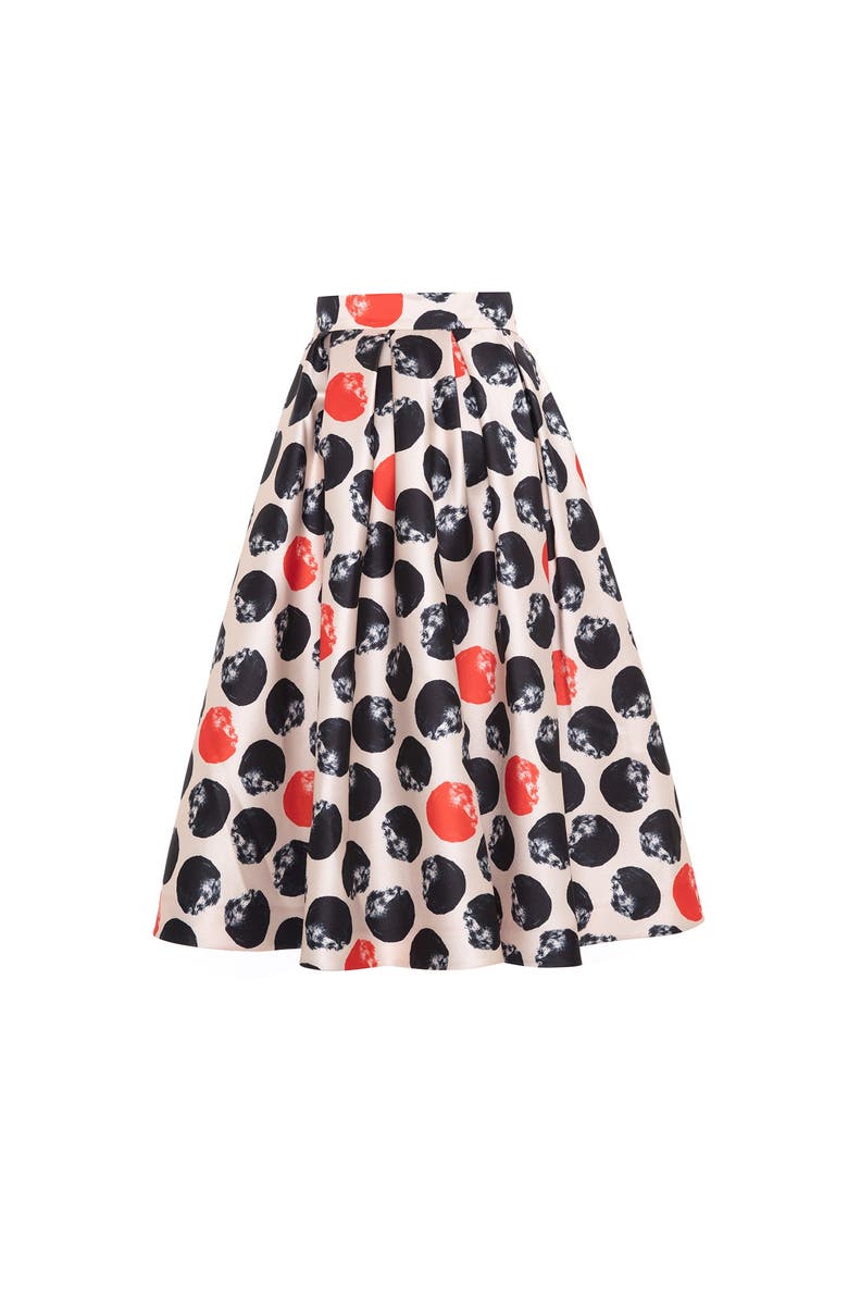 THEO The Label Clio Pleated Dot Skirt, Alternate, color, 