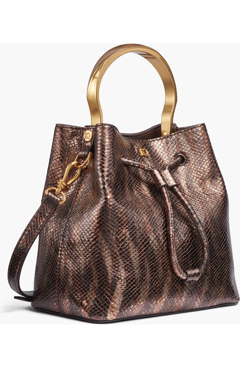 Donna Karan New York Lawrence Metallic Snake Bucket, Alternate, color,