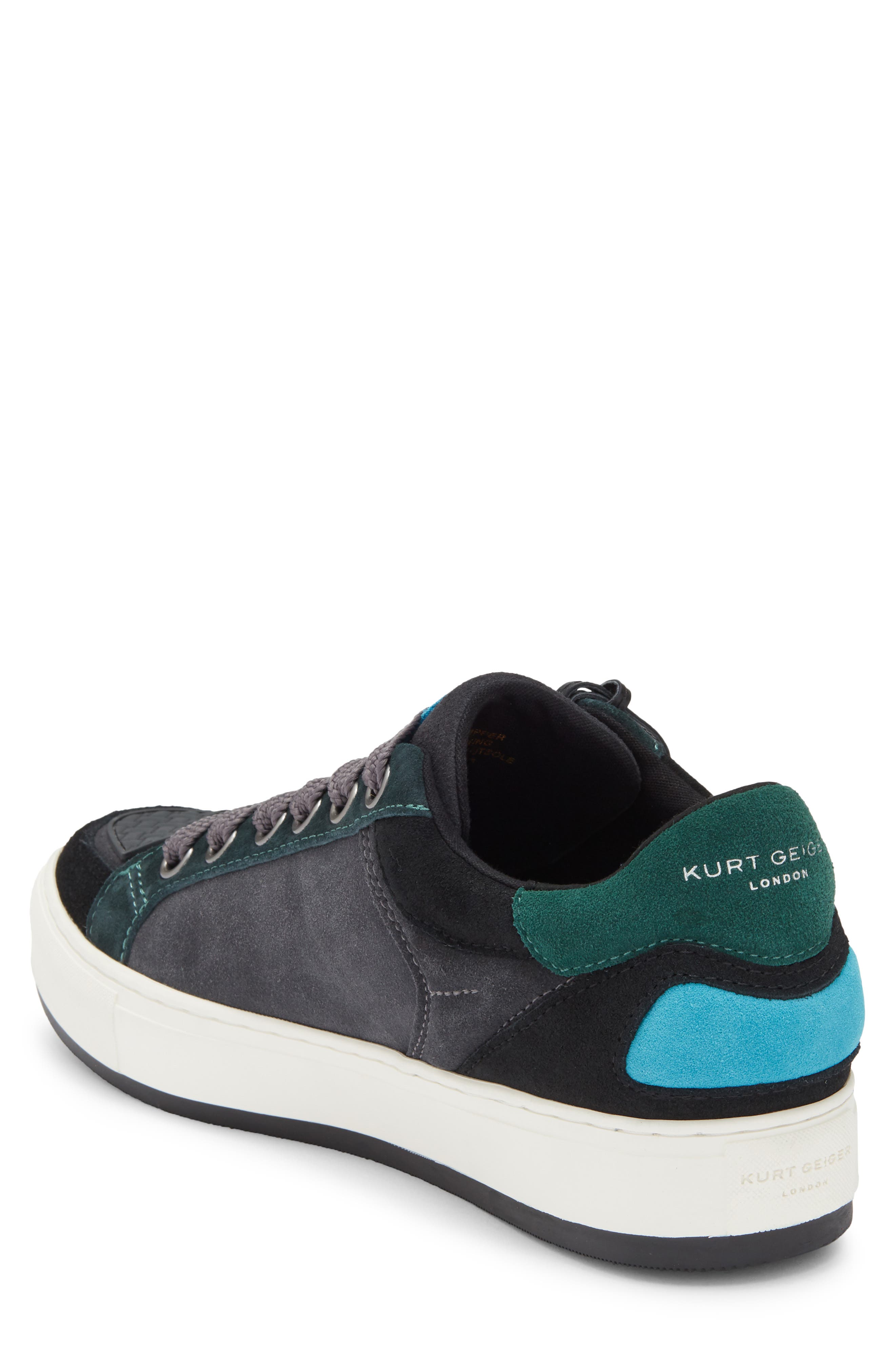 Kurt Geiger London Southbank Tag Sneaker, Alternate, color, Black/ Green