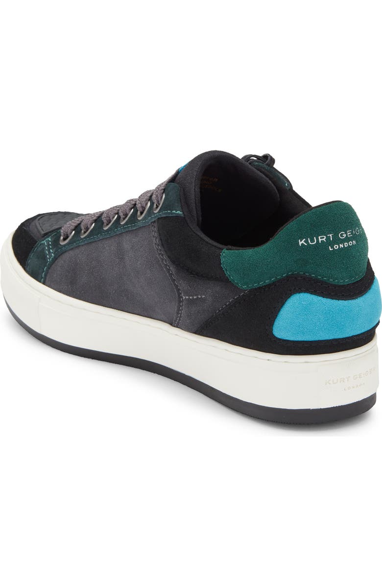 Kurt Geiger London Southbank Tag Sneaker, Alternate, color, Black/ Green