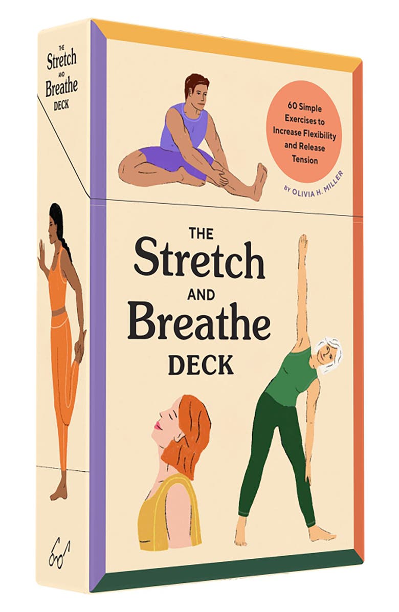 Chronicle Books The Stretch & Breathe Deck, Alternate, color, Multi Beige