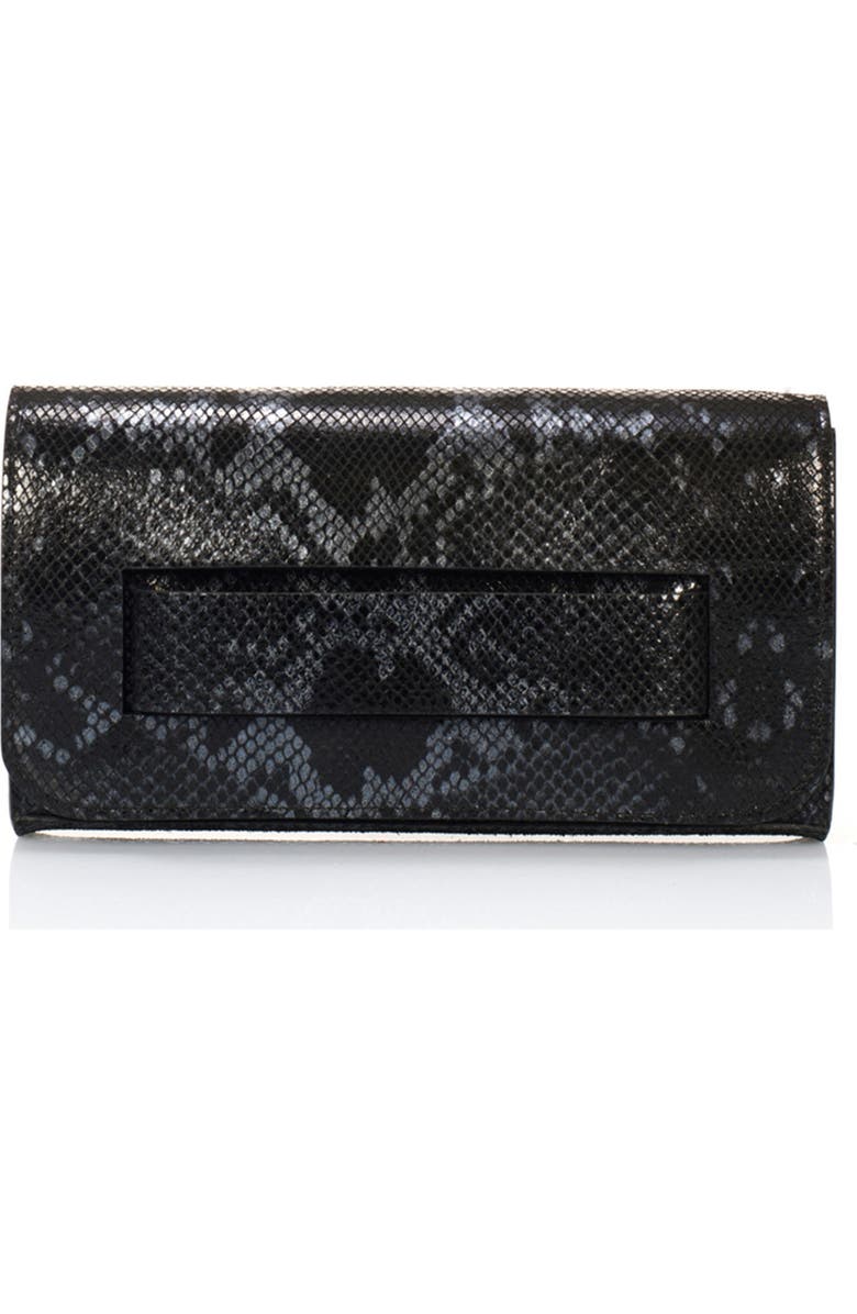GIORGIO COSTA Snake Embossed Clutch, Main, color,
