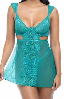 Farah Babydoll Chemise & G-String Set