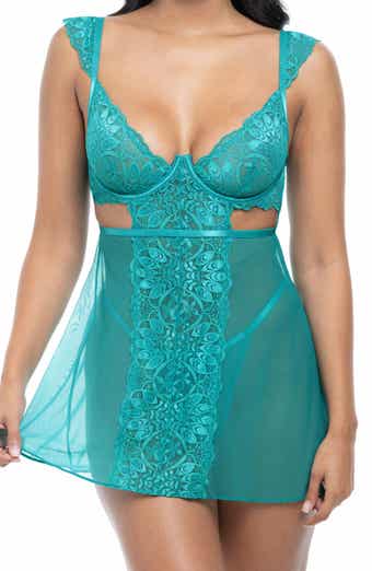 Farah Babydoll Chemise & G-String Set