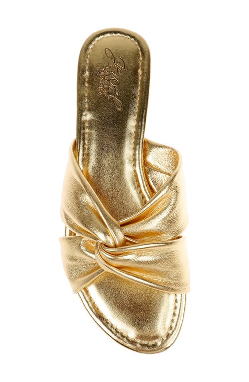 Jewel Badgley Mischka Nicolet Sandal In Gold