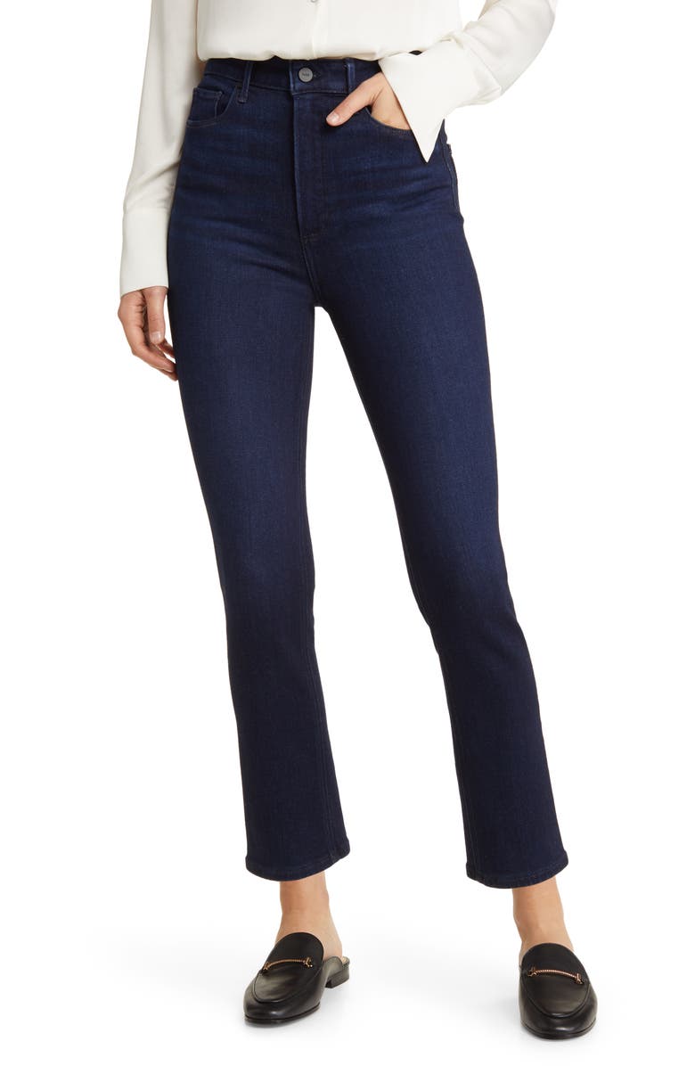 PAIGE Cindy High Waist Straight Leg Jeans, Main, color,