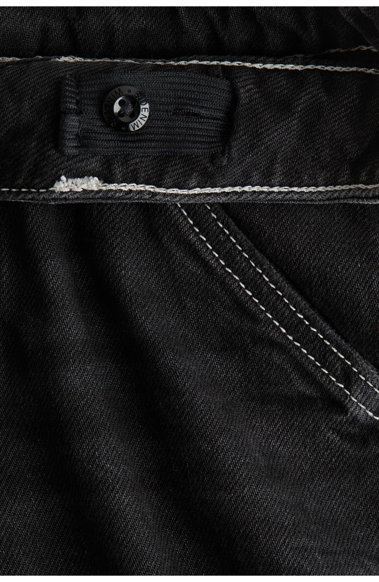 H&M Loose Fit Carpenter Jeans, Alternate, color, Denim Black