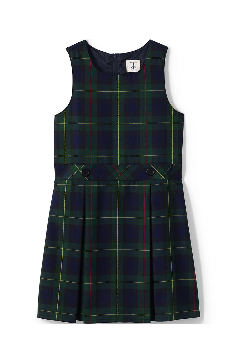Lands' End Girls Uniform Plaid Jumper, Main, color, 