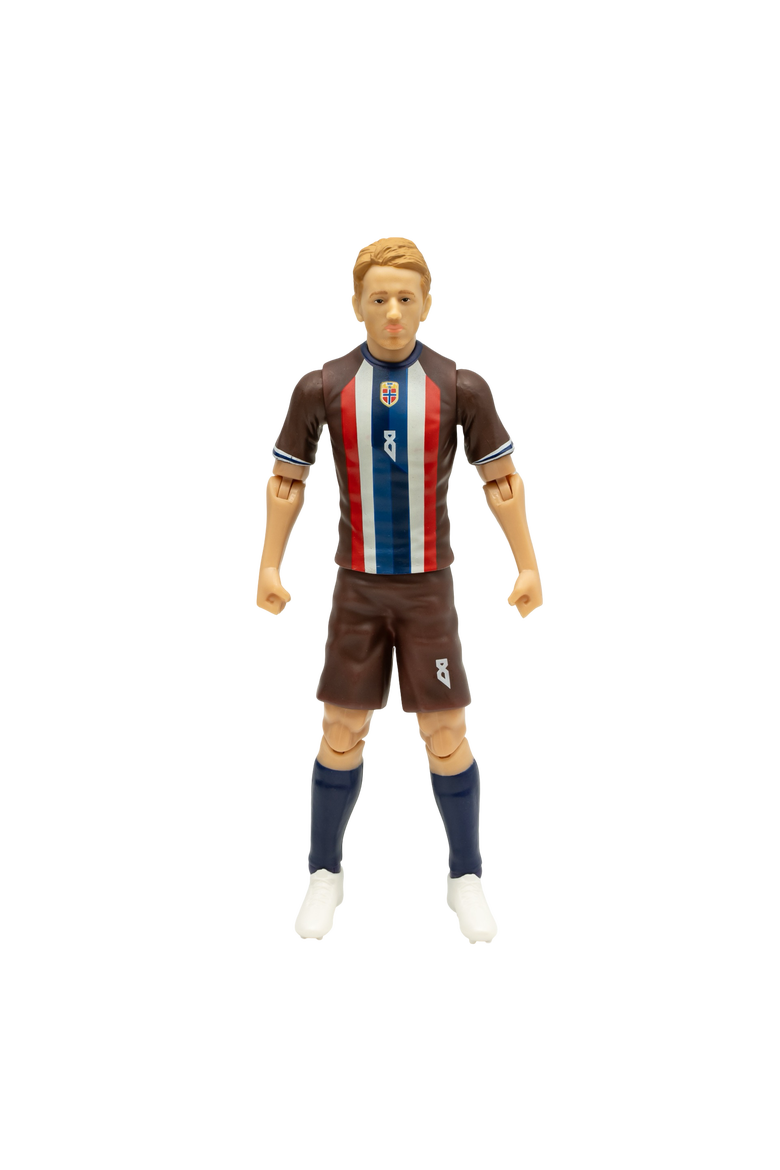 SOCKERS Norway National Sander Berge 8" Soccer Action Figure, Main, color, Brown