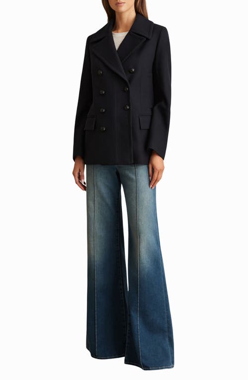 Reiss Lily Coat In Black